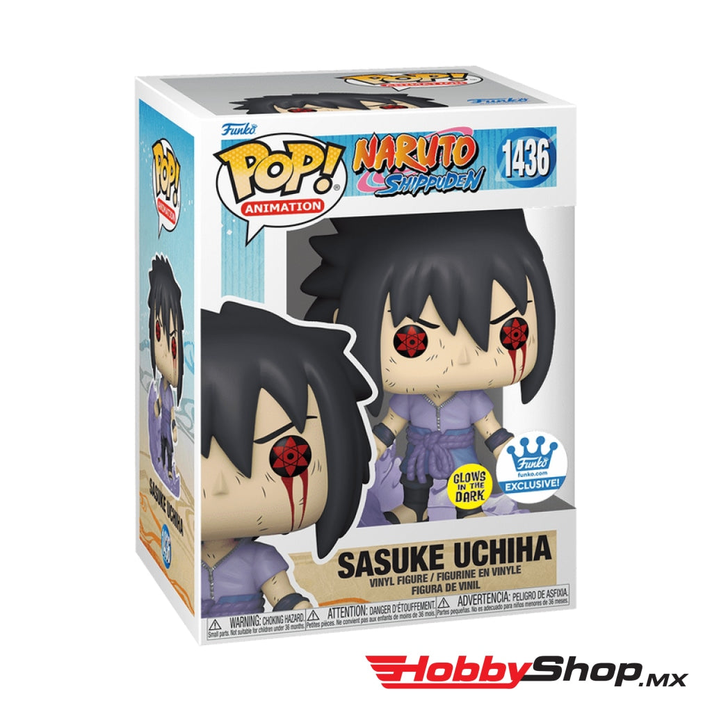 Funko Pop Animation: Naruto Shippuden - Sasuke Uchiha Con Amaterasu Glow Exclusivo Funko Shop #1436