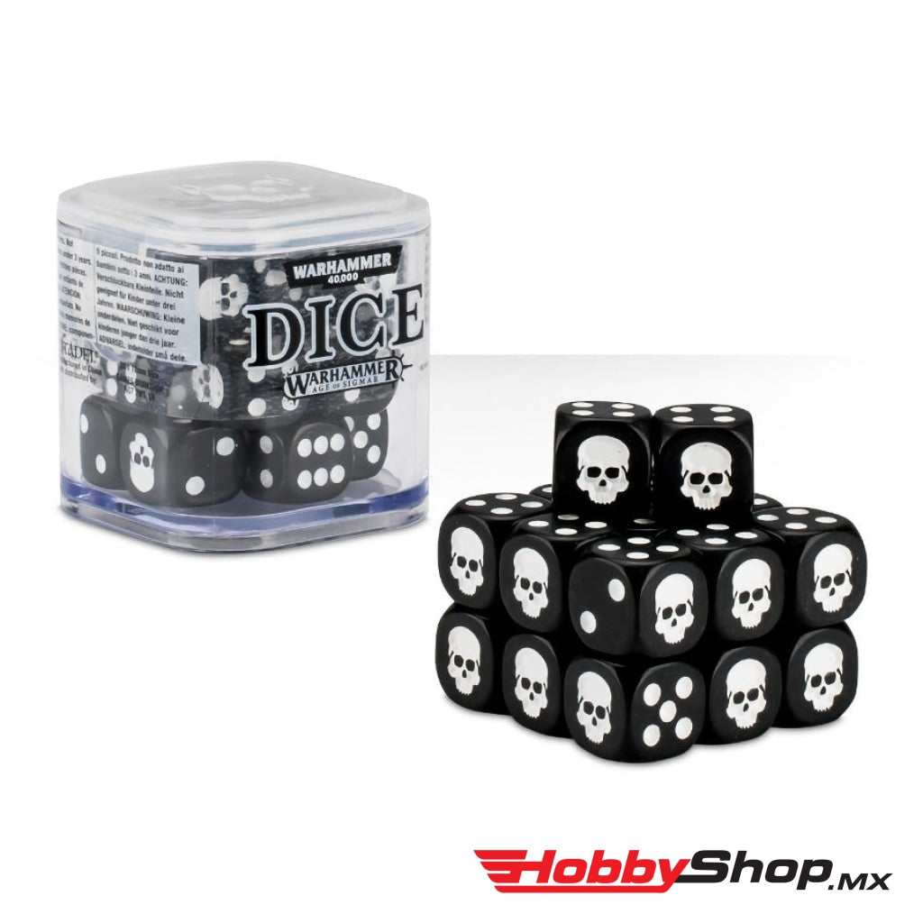 Games Workshop - Citadel 12Mm Dice Set 20 Black En Existencia