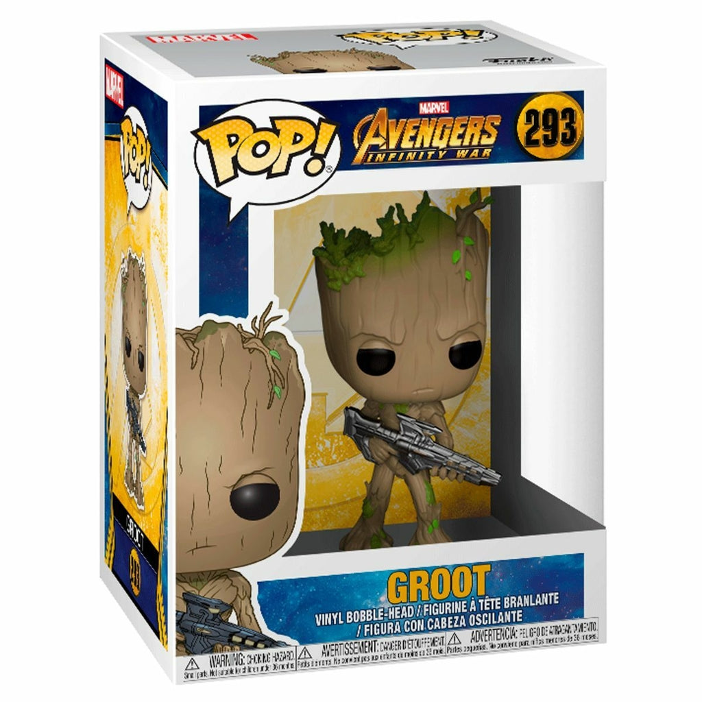 Funko Pop Marvel: Avengers Infinity War - Groot Con Blaster, #293