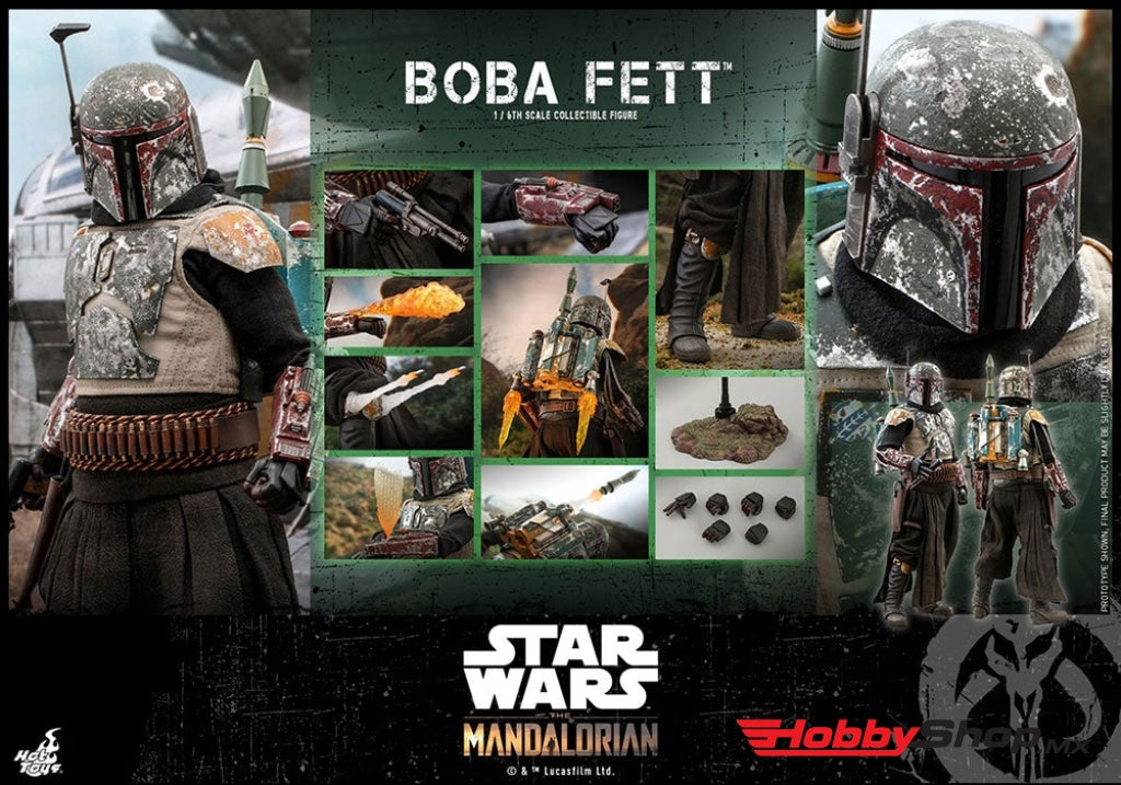 Hot Toys - 1/6 Television Masterpiece Scale Fully Poseable Figure: The Mandalorian Boba Fett En