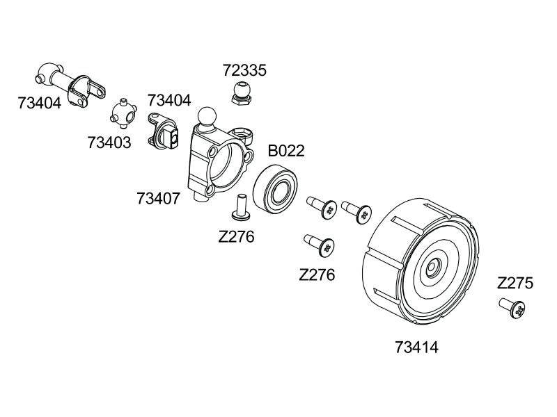 HPI Racing - Differential Pinion Gear Set, Micro RS4 / Micro Drift.