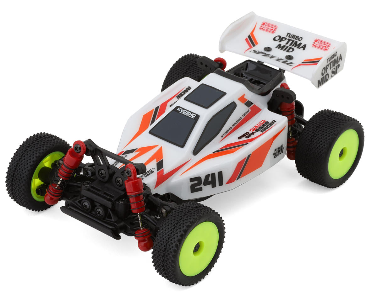 Kyosho - MB-010VE Mini-Z Buggy Turbo Optima Readyset (White) w/2.4GHz Radio