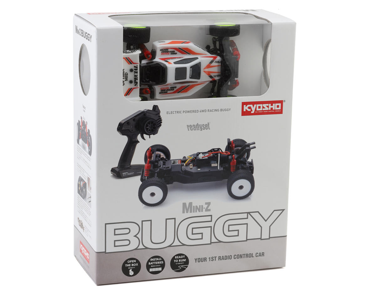 Kyosho - MB-010VE Mini-Z Buggy Turbo Optima Readyset (White) w/2.4GHz Radio