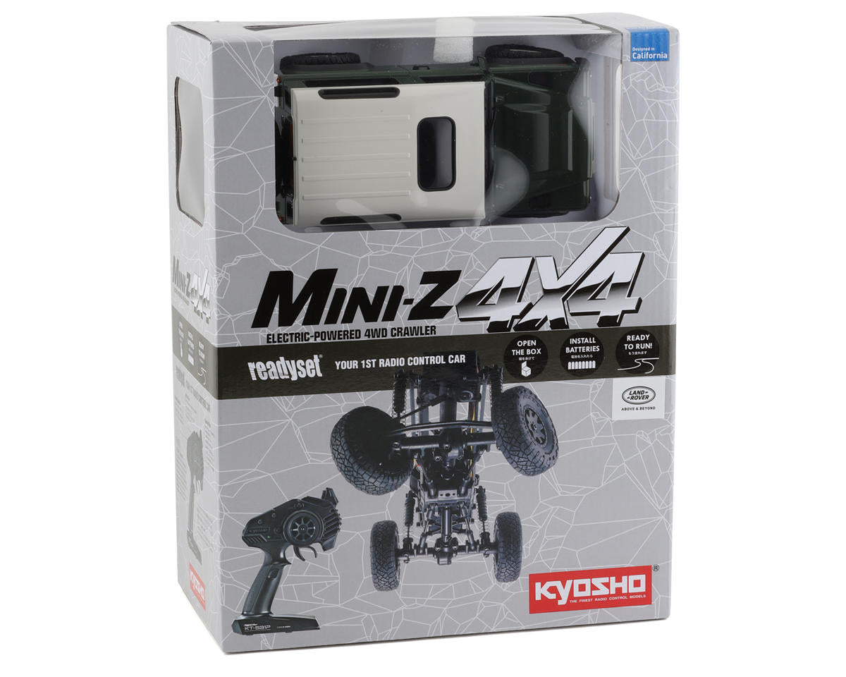 Kyosho - MINI-Z 4X4 Series Ready Set Set Land Rover Defender 90 Coniston Green