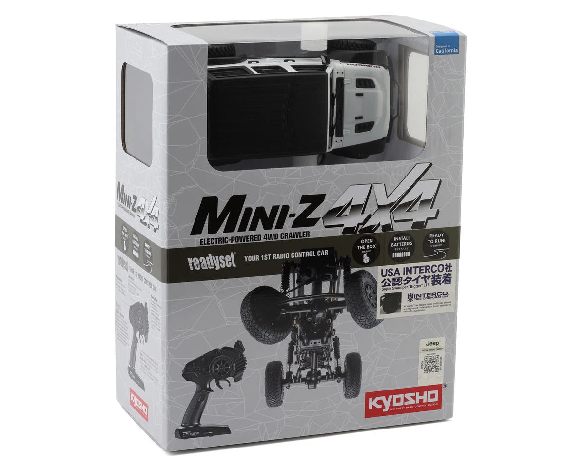 Kyosho - MINI-Z 4X4 Series Ready Set Set JeepⓇ Wrangler Unlimited Rubicon Bright White