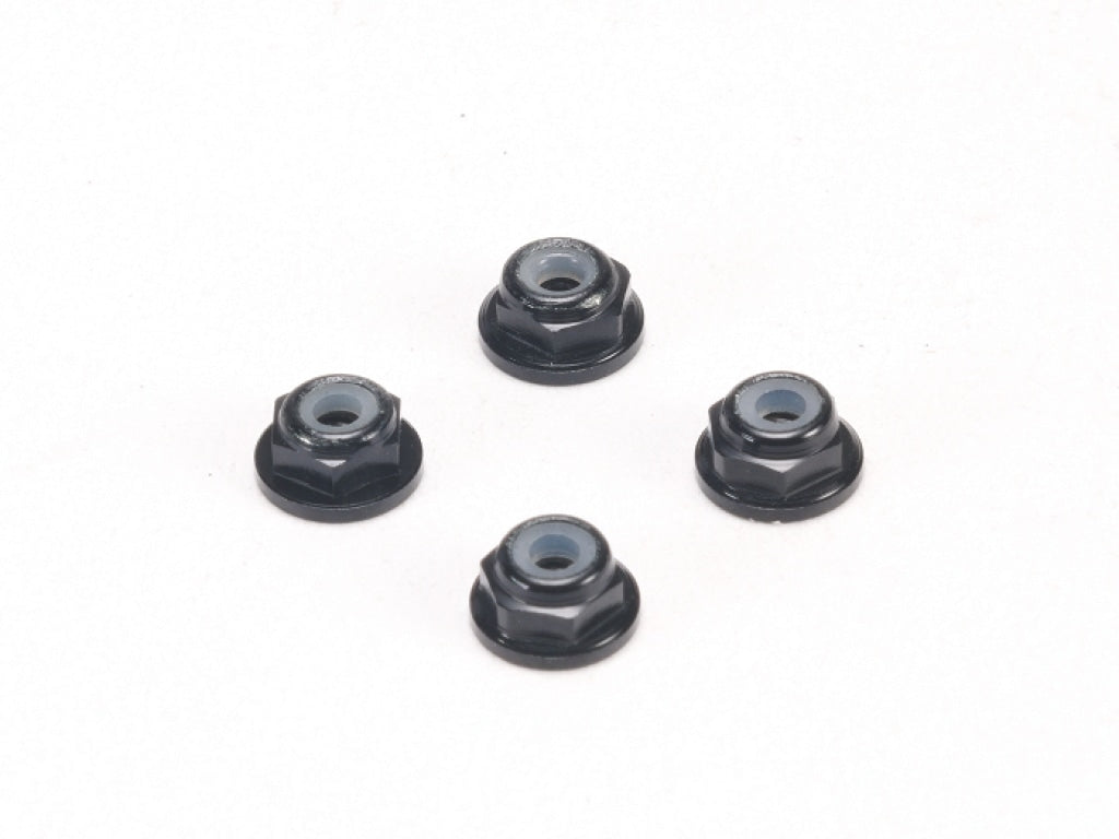 Pn Racing - Alm. 2Mm Flanged Wheel Lock Nut Black En Existencia