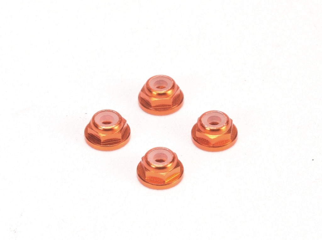 Pn Racing - Alm. 2Mm Flanged Wheel Lock Nut Orange En Existencia