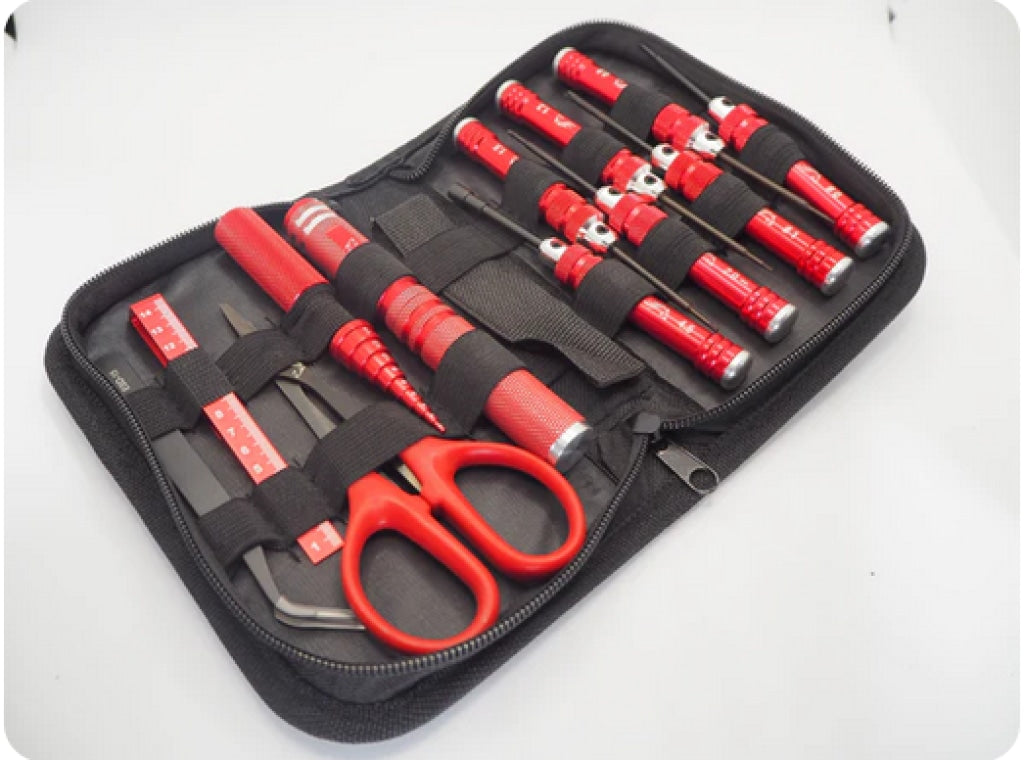 Silver Horse Rc - Master Tool Kit For Mini-Z And 1/28 Scale Red En Existencia