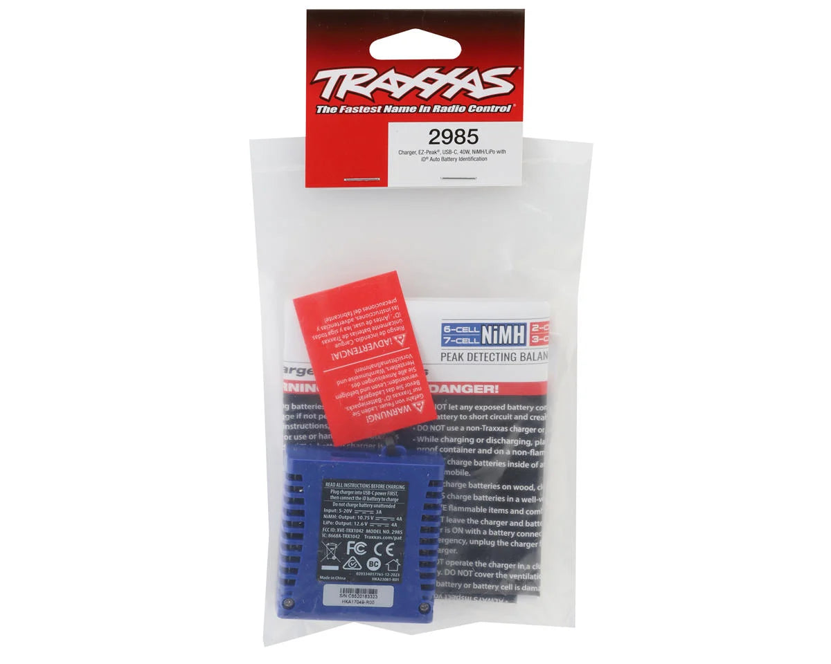 Traxxas - USB-C Multi-Chemistry Battery Charger w/Auto iD (3S / 4A / 40W)