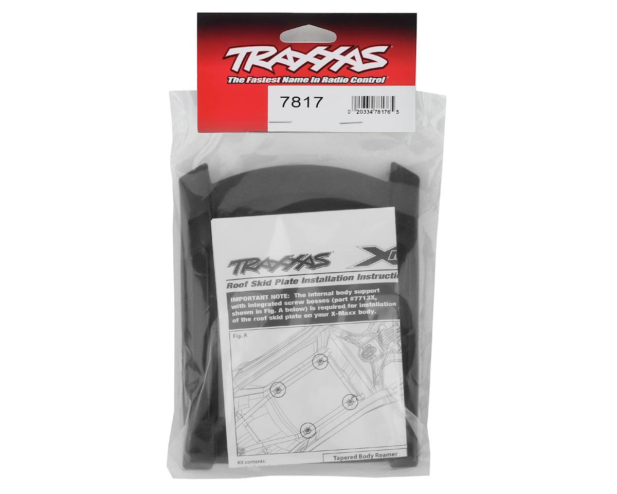 Traxxas - Placa delantera protectora, techo (carrocería) (verde) / 3x15mm CS (4) (requiere nº 7713X para el montaje), Negro