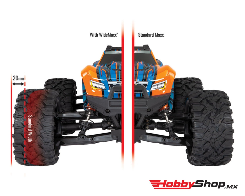 Traxxas - Maxx Widemaxx 1/10 Brushless Rtr 4Wd Monster Truck W/Tqi 2.4Ghz Radio & Tsm Amarillo /