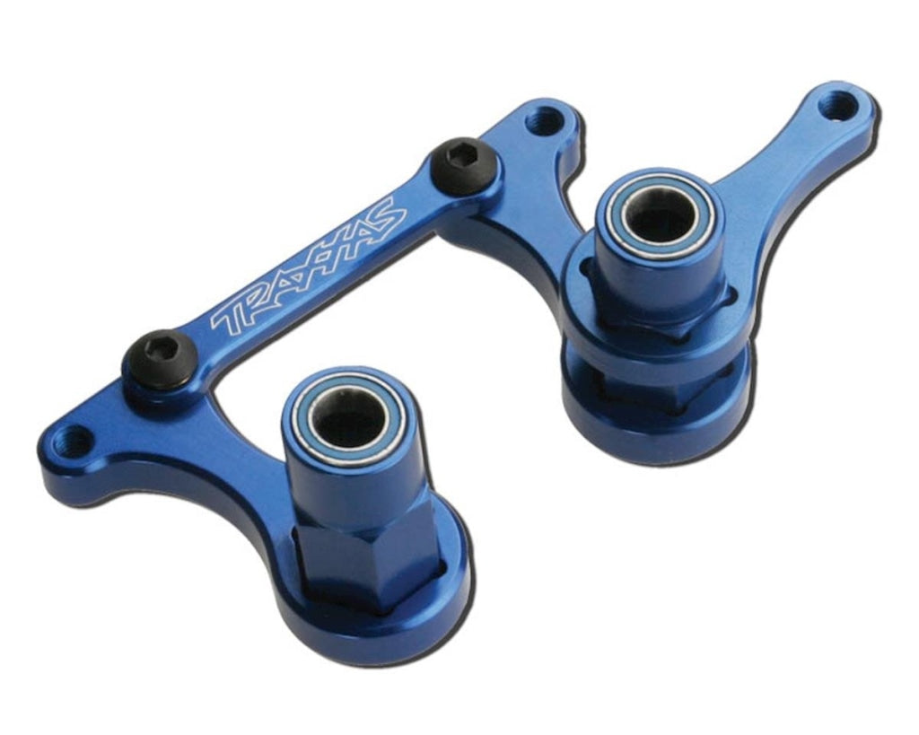 Traxxas - Steering Bellcranks Drag Link (Blue-Anodized 6061-T6 Aluminum)/ 5X8Mm Ball Bearings (4)/