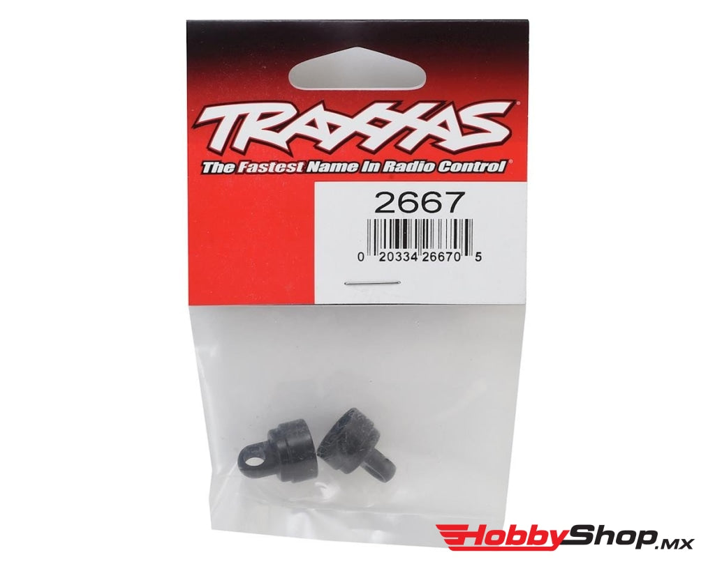 Traxxas - Tapas De Amortiguadores Aluminio (Big Bore Shocks) (2 Piezas) En Existencia