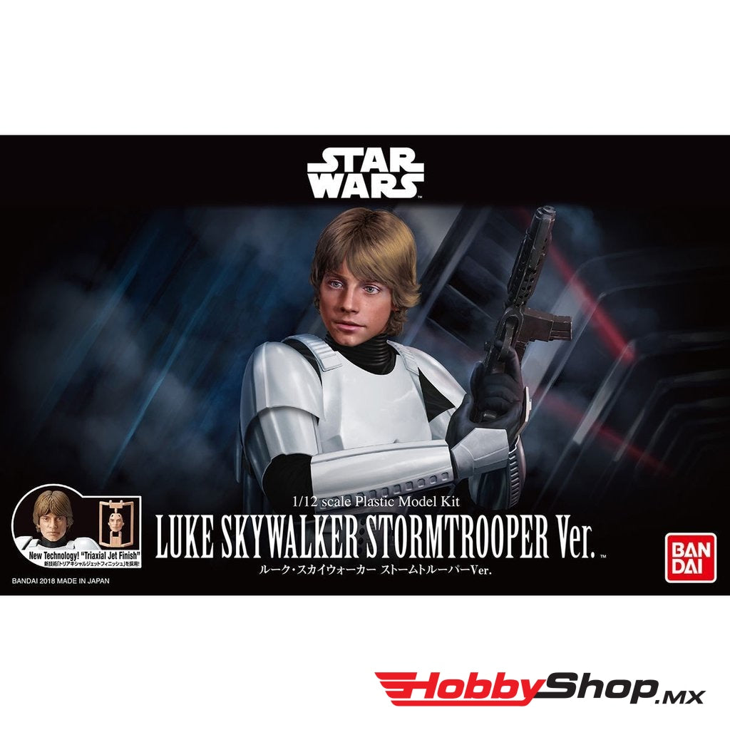 Bandai - Luke Skywalker Stormtrooper 1/12 Model Kit De Star Wars Character Line Sobrepedido