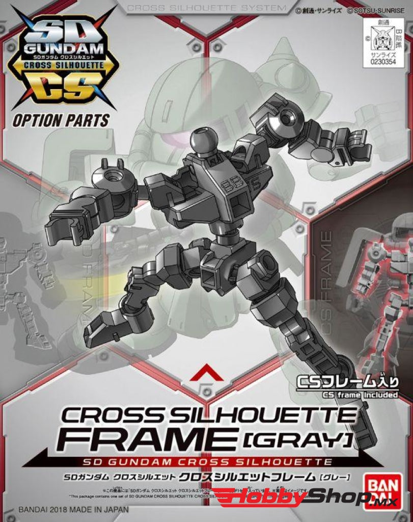 Bandai - Sd Gundam Cross Silhouette Frame Model Kit Gray Sobrepedido