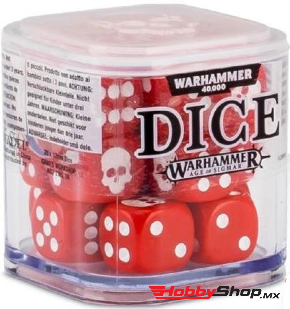 Games Workshop - Citadel 12Mm Dice Set 20 Red En Existencia