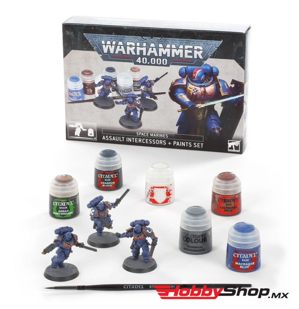 Games Workshop - Space Marines: Assault Intercessors + Paints Set En Existencia