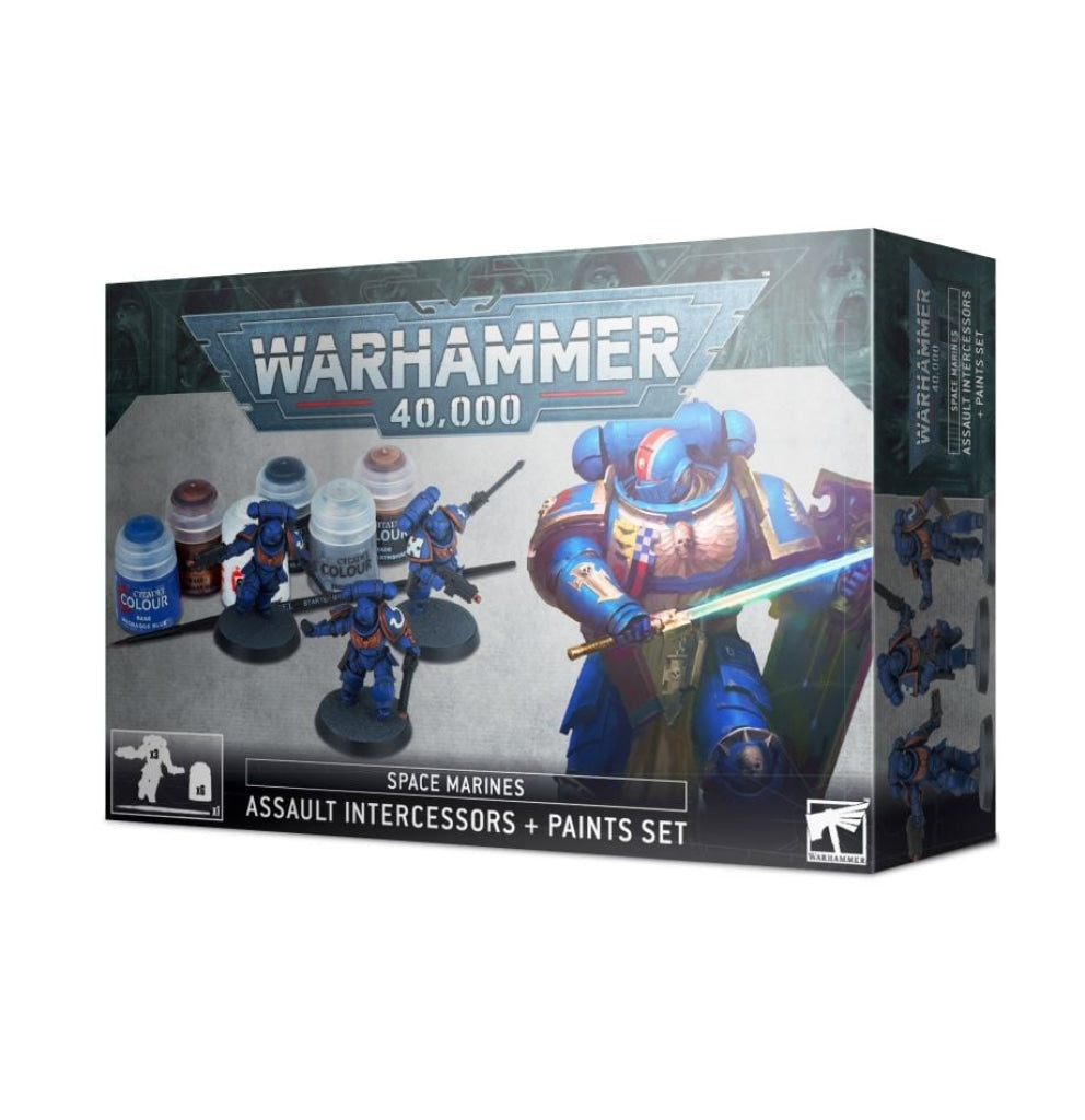 Games Workshop - Space Marines: Assault Intercessors + Paints Set En Existencia