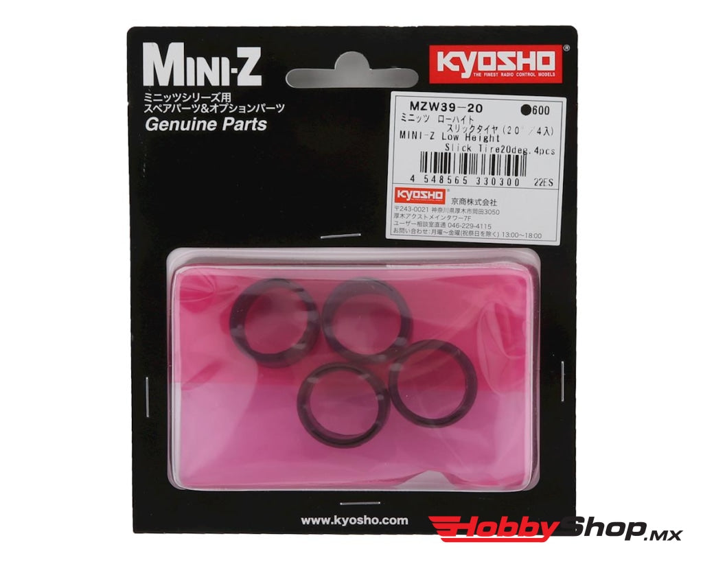 Kyosho - Mini-Z Low Height Slick Tires (4) (20 Deg) En Existencia