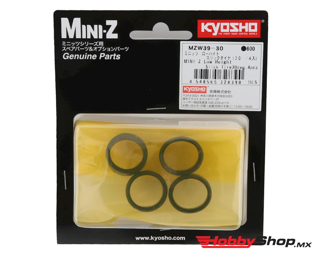 Kyosho - Mini-Z Low Height Slick Tires (4) (30 Deg) En Existencia