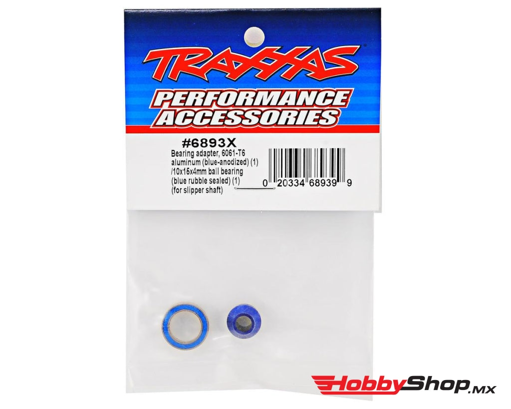 Traxxas - Adaptador De Rodamiento Aluminio 6061-T6 (Anodizado Azul) (1) / Bolas 10X15X4Mm (Sellados