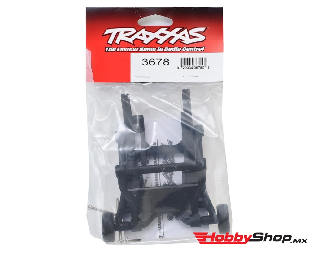 Traxxas - Barra Con Ruedas Ensamblada (Negra) (Se Adapta A Las Series Slash® Stampede® Rustler®