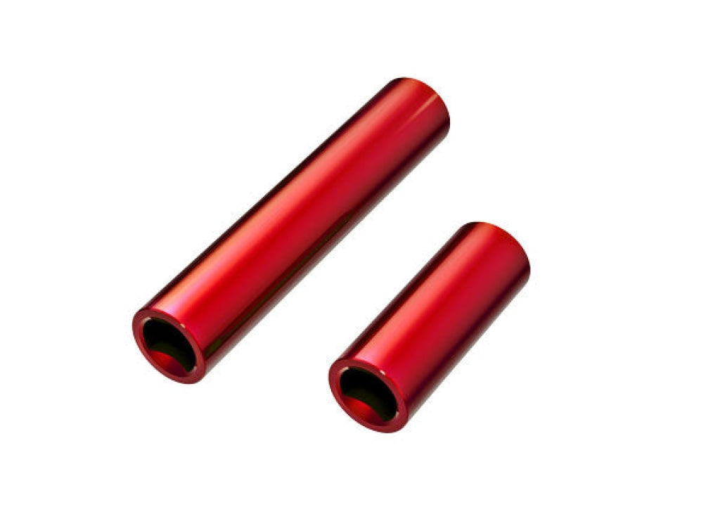 Traxxas - Driveshafts Center Female 6061-T6 Aluminum (Red-Anodized) (Front & Rear) (For Use With