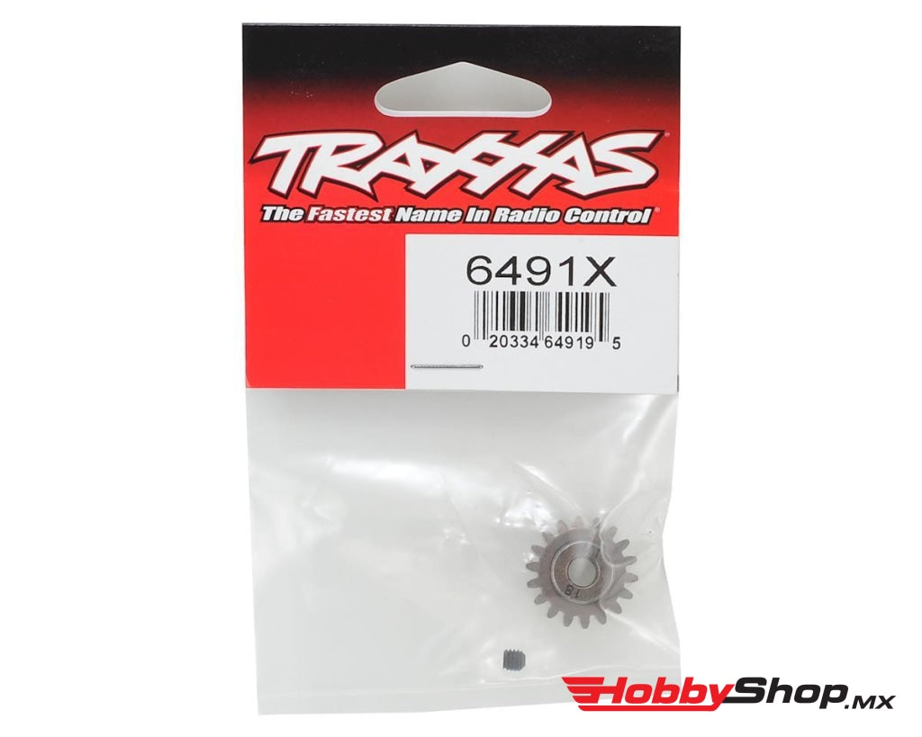 Traxxas - Engranaje Piñón De 18 Dientes (Paso Métrico 1) (Se Adapta A Ejes 5Mm) / Tornillo Fijación