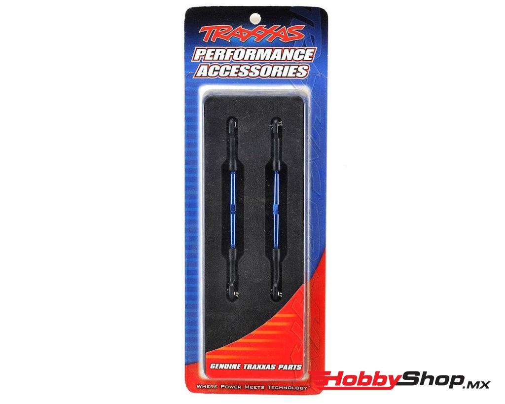 Traxxas - Juego De Tensores Enlace Punta Aluminio 61Mm (2) (Azul) En Existencia