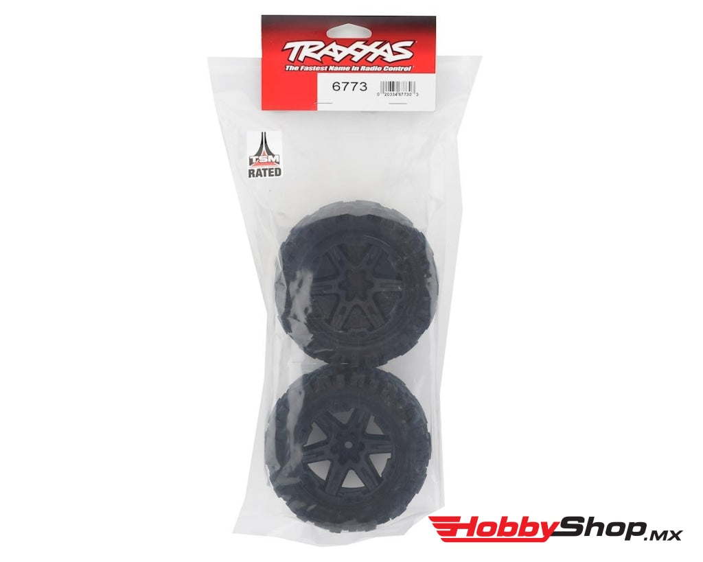 Traxxas - Talon Ext 2.8 Pre-Mounted Tires W/rxt Wheels (2) (Black) En Existencia