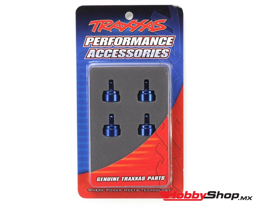 Traxxas - Tapas De Amortiguador Aluminio (Anodizado Azul) (4) Para Todos Los Ultra Shocks En