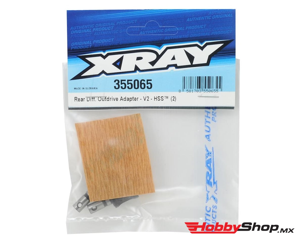 Xray - Adaptador De Salida Diferencial Trasero V2 Hudy Spring Steel (2) En Existencia